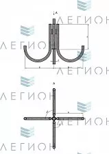 К34-0,7-0,9-0-5 кронштейн пятирожковый