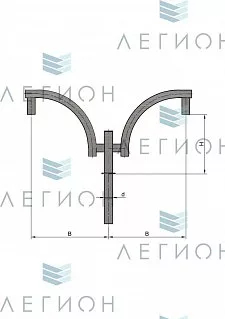 К45-0,6-0,6-1-1 кронштейн однорожковый
