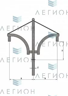 К46-1,0-1,0-1-5 кронштейн однорожковый